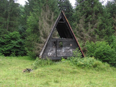 Chatová osada na Bystrej, júl 2014